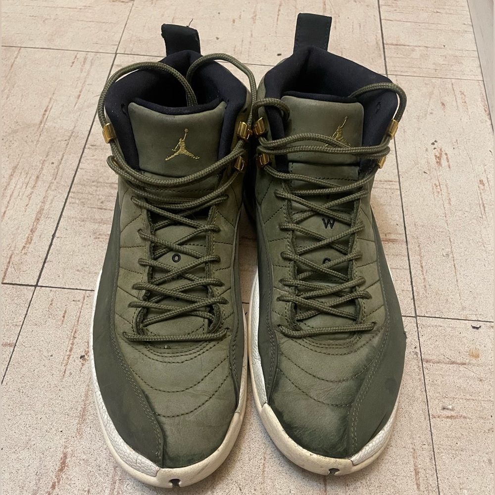 Nike Air Jordan 12 Retro CP3 Olive Green 130690-301 2018 **SIZE 10 MEN'S**
